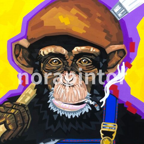 チンパンジーの絵