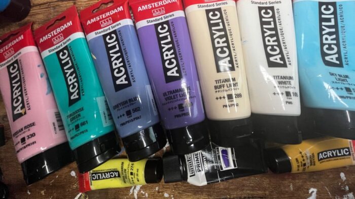 アクリル画の始め方参考画像