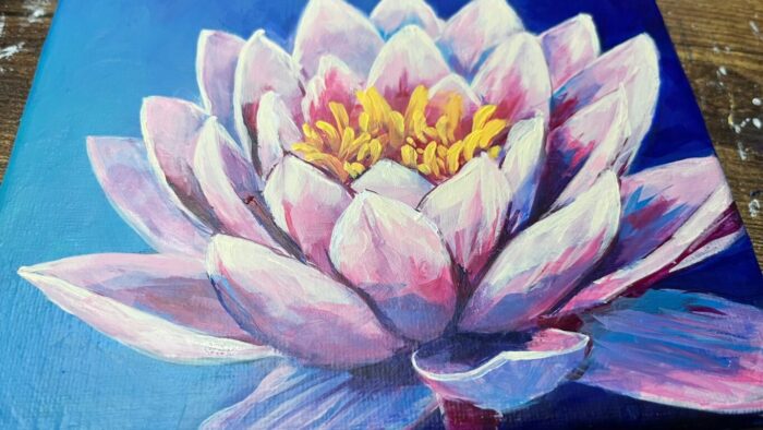 斜版筆で描いた絵画像