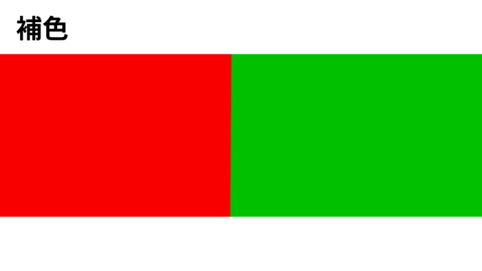 補色の説明画像