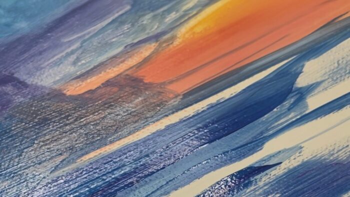 100円キャンバスの塗り心地画像