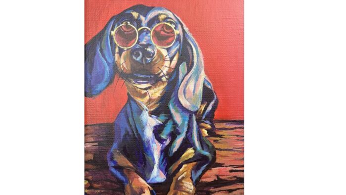 黒い犬色付け参考画像