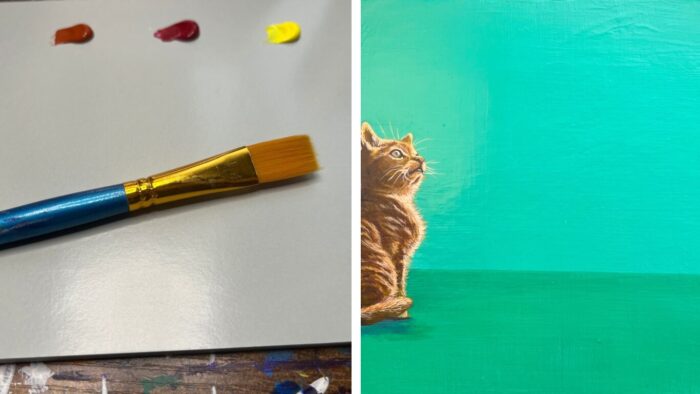 フラット筆画像