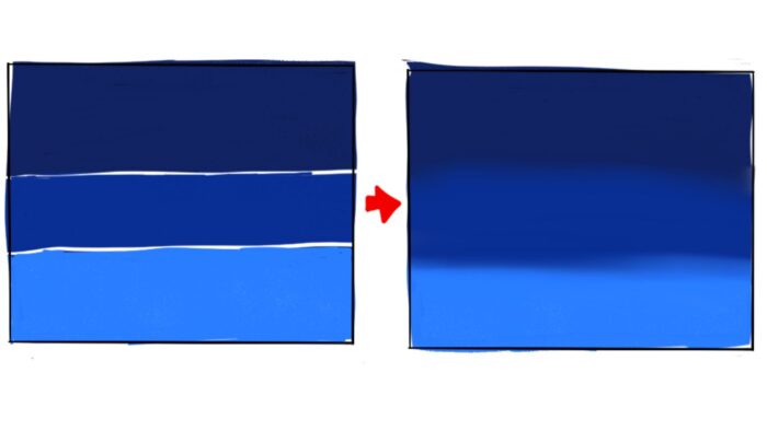 グラデーションの手順参考画像