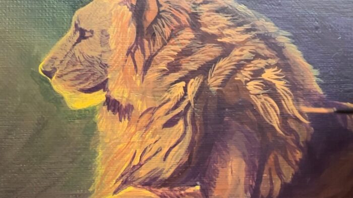 大まかに描く毛並み画像