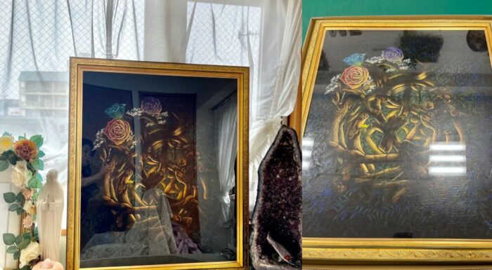 迎えられた絵画像