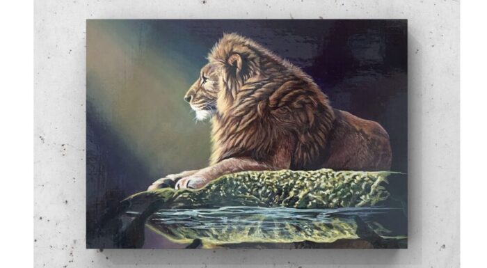 絵を飾る参考画像